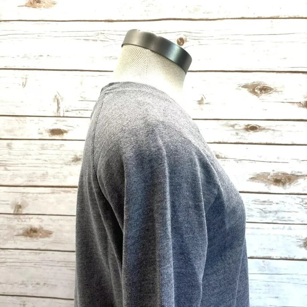 H&M Women Pull Over Crew Neck Gray Casual Sweatshirt Size Small - Picture 3 of 12